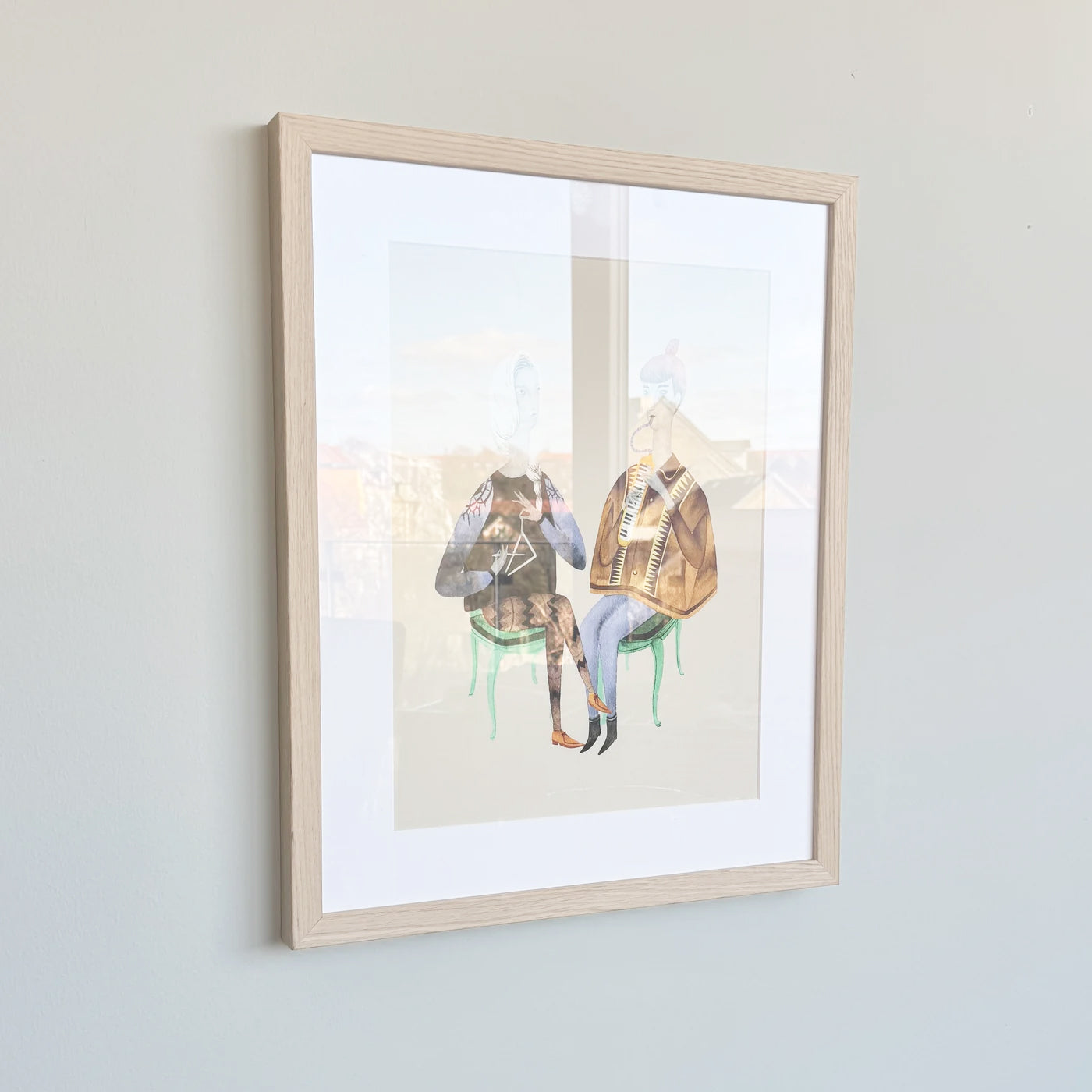 Picture frame in light wood - Wide (20 mm) - Custom Size