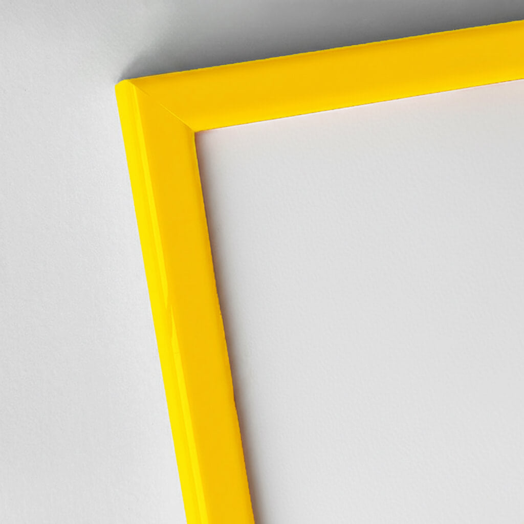 Yellow wooden frame - Narrow (13 mm) - A3 (30 × 42 cm)
