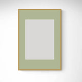 Dark gold wooden frame - Narrow (15 mm) - Custom size