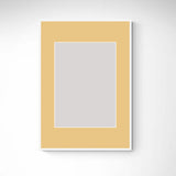 White wooden frame - Narrow (10 mm) - Custom Size