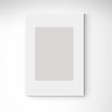 White wooden frame - Narrow (10 mm) - Custom Size