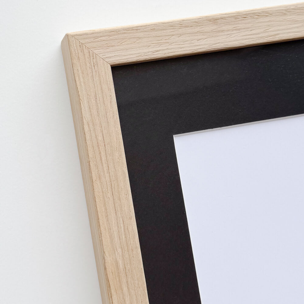 Light oak wooden frame - Wide (20 mm) - 40x40 cm