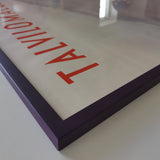 Purple matte wooden frame - Narrow (15 mm) - 60×60 cm