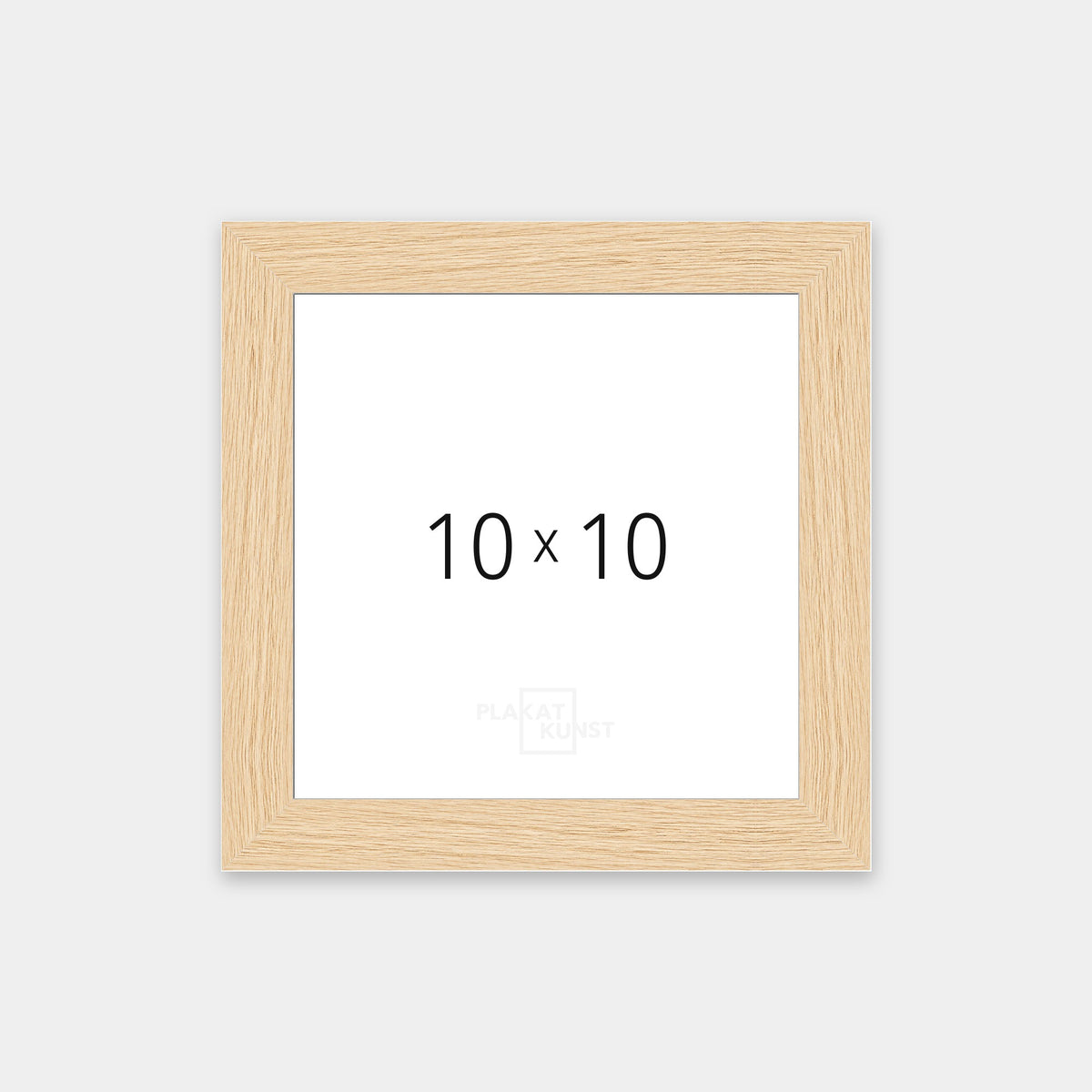 Massiv egetræsramme med smal 13 mm front i 10×10 cm