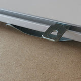 Matte silver aluminum frame - Narrow (9 mm) - 100x140 cm