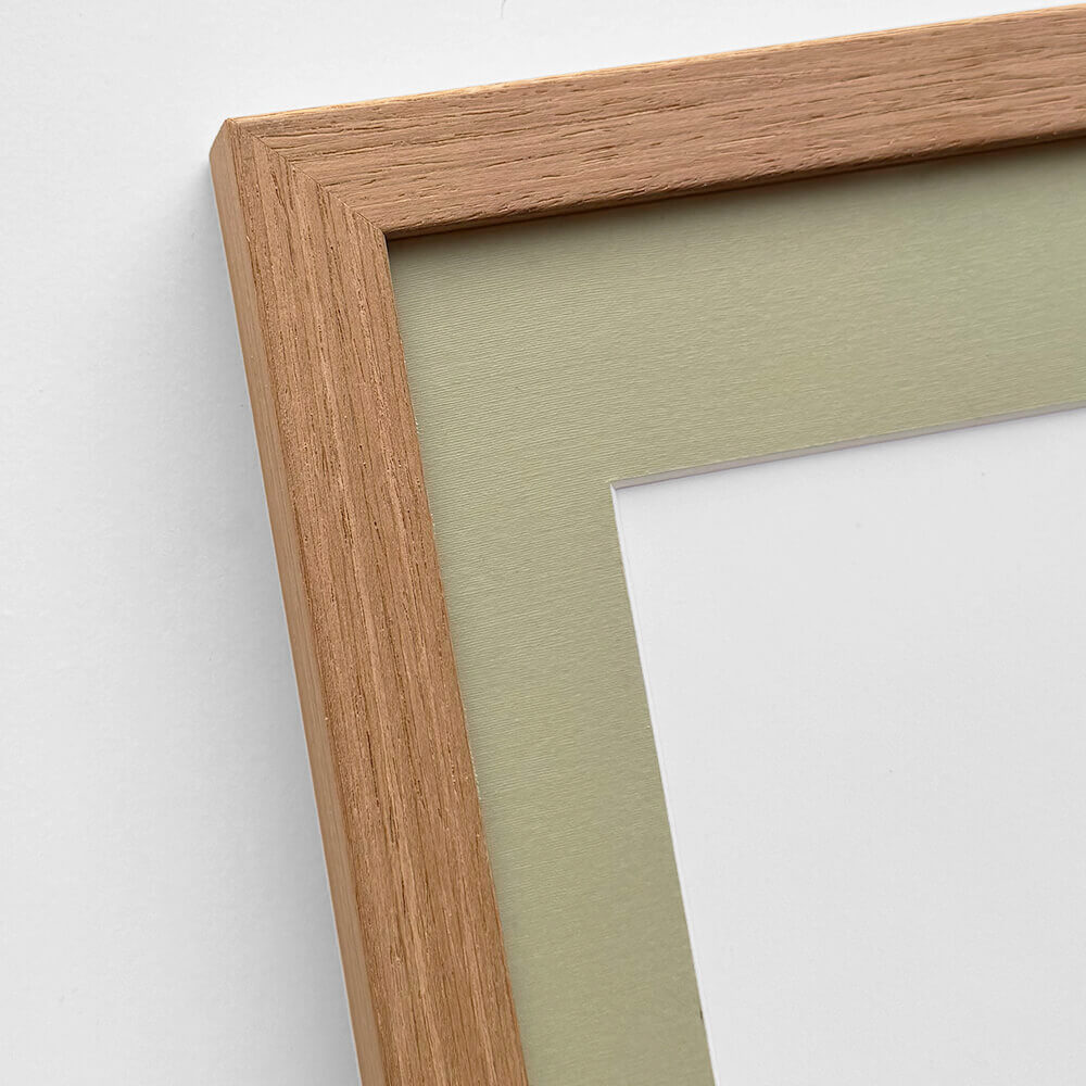 Dark oak wooden frame – Wide (20 mm) – A1 (59.4×84.1 cm)