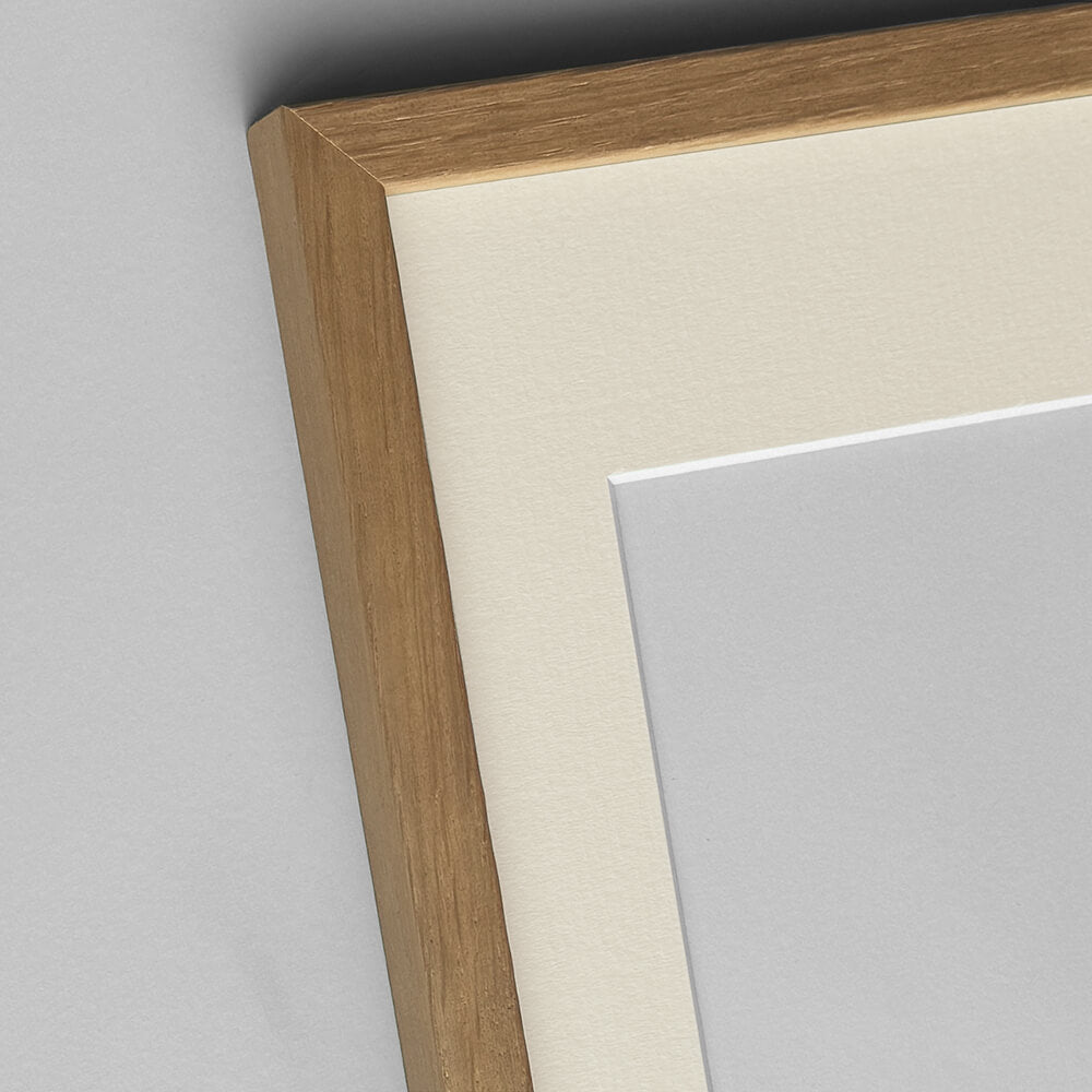 Dark oak wooden frame – Narrow (12 mm) – 28x35 cm