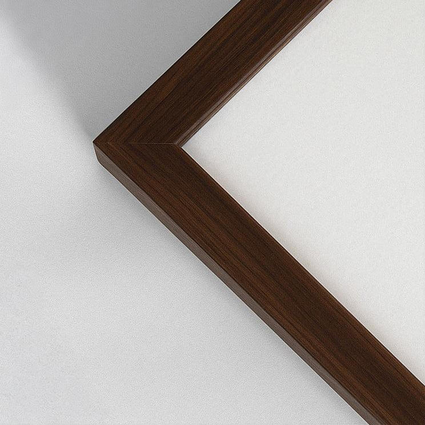 Dark wooden frame – Narrow (10 mm) – Custom size