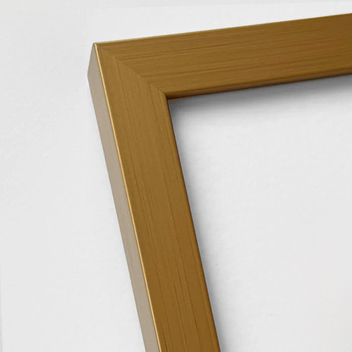 Dark gold wooden frame - Wide (20 mm) - 70x100 cm