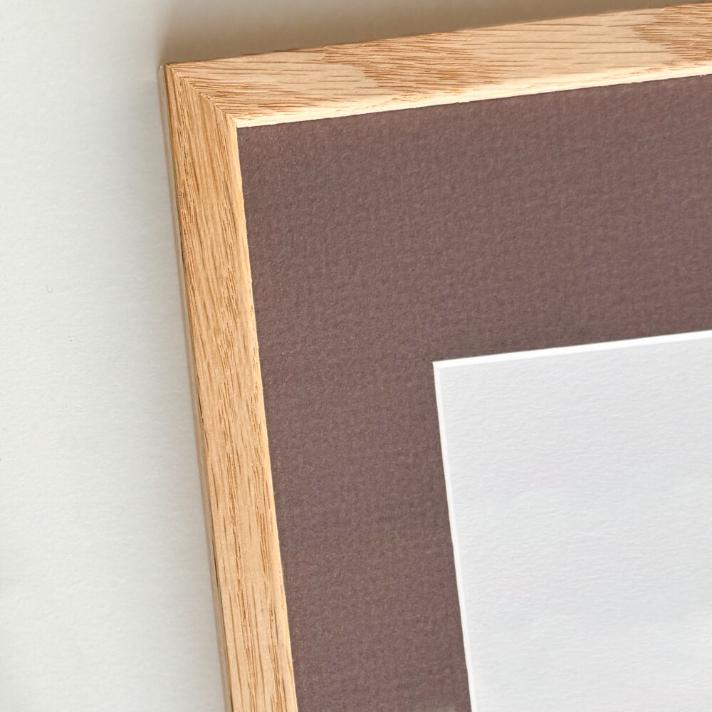 Wooden frame - 30x40cm - Oak - Anti-reflective acrylic glass