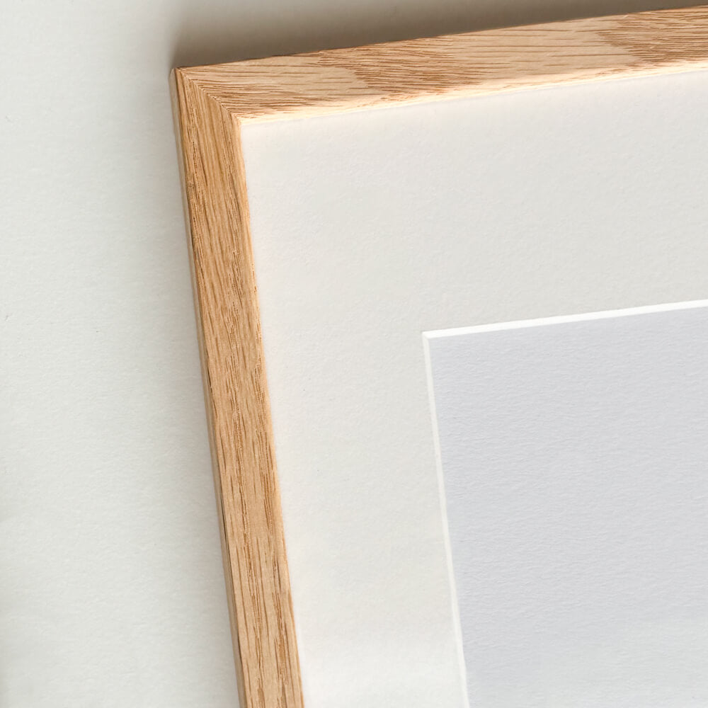 30x40 solid oak picture frame - Narrow (12 mm)