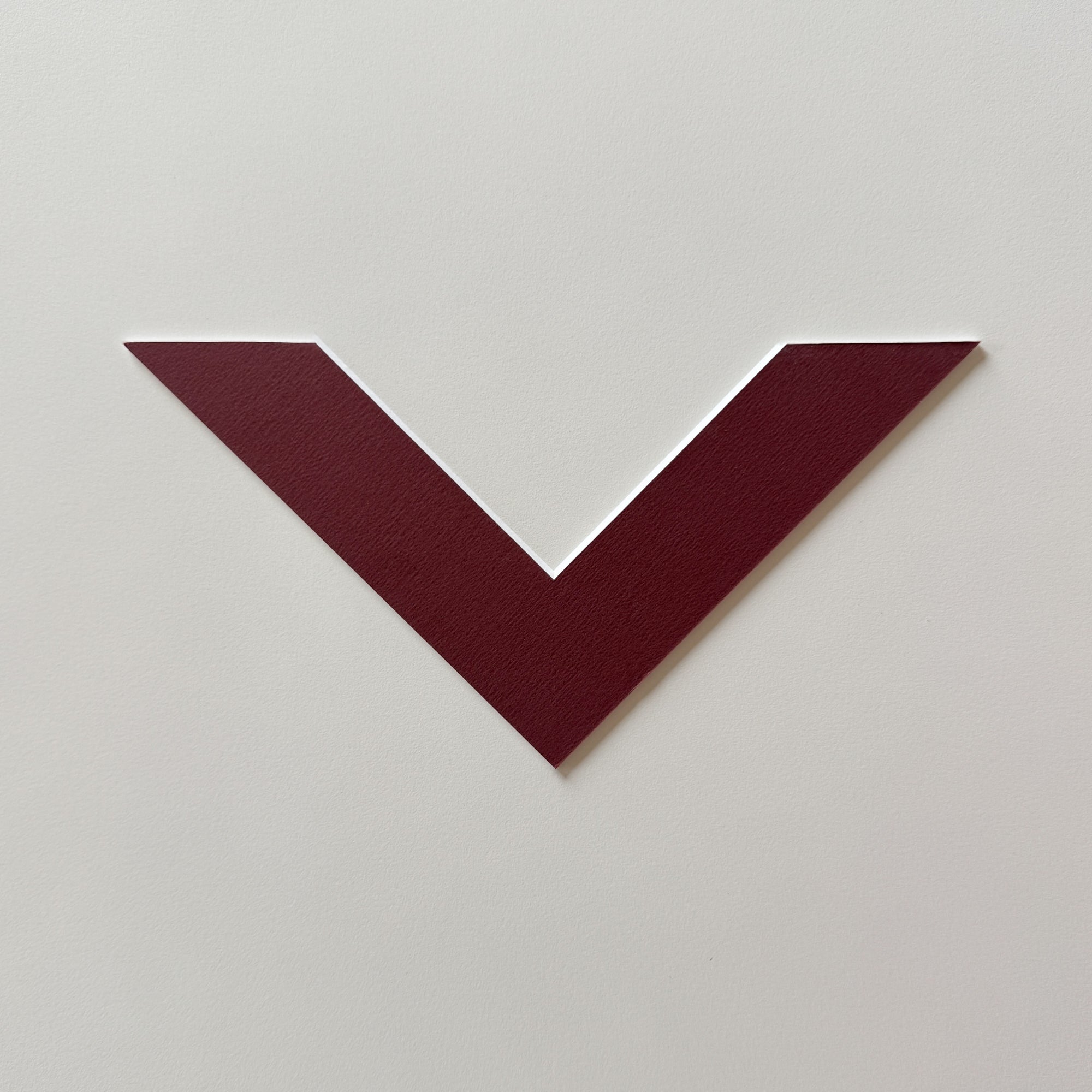Sample: Maroon passepartout