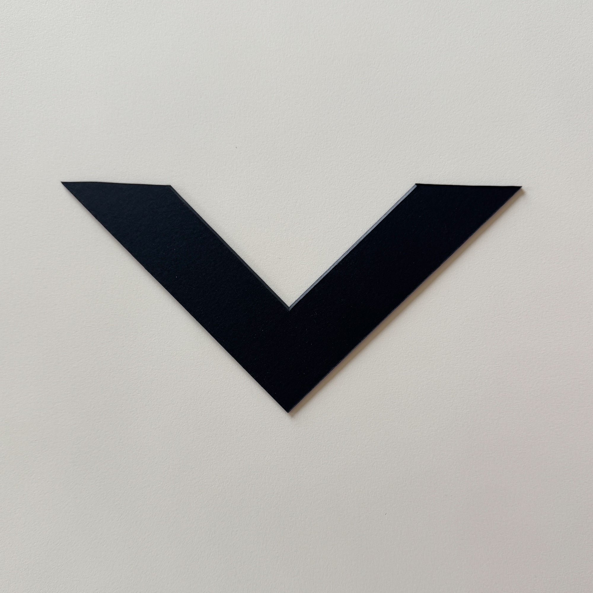 Sample: Black passepartout with black core