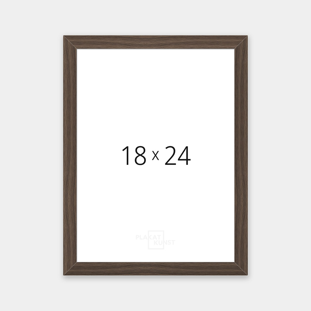 Røget eg træramme med smal 15 mm front i 18×24 cm