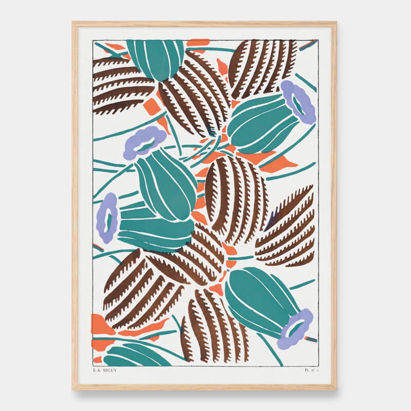 Seguy Pattern Vintage Floral Patterns - EA Séguy Poster | PlakatKunst.com