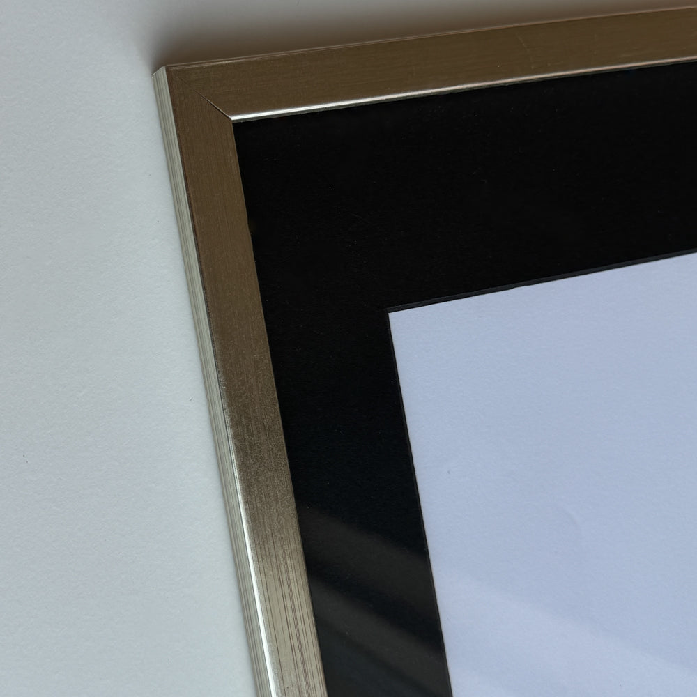 Silver wooden frame - Narrow (13 mm)