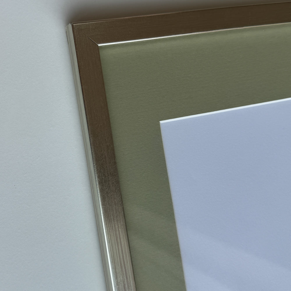 Silver wooden frame - Narrow (13 mm)