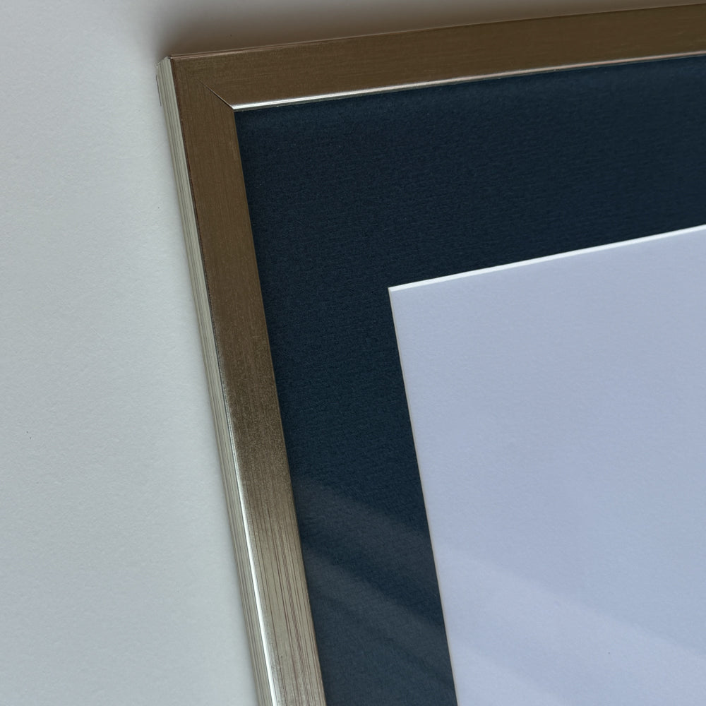 Silver wooden frame - Narrow (13 mm)