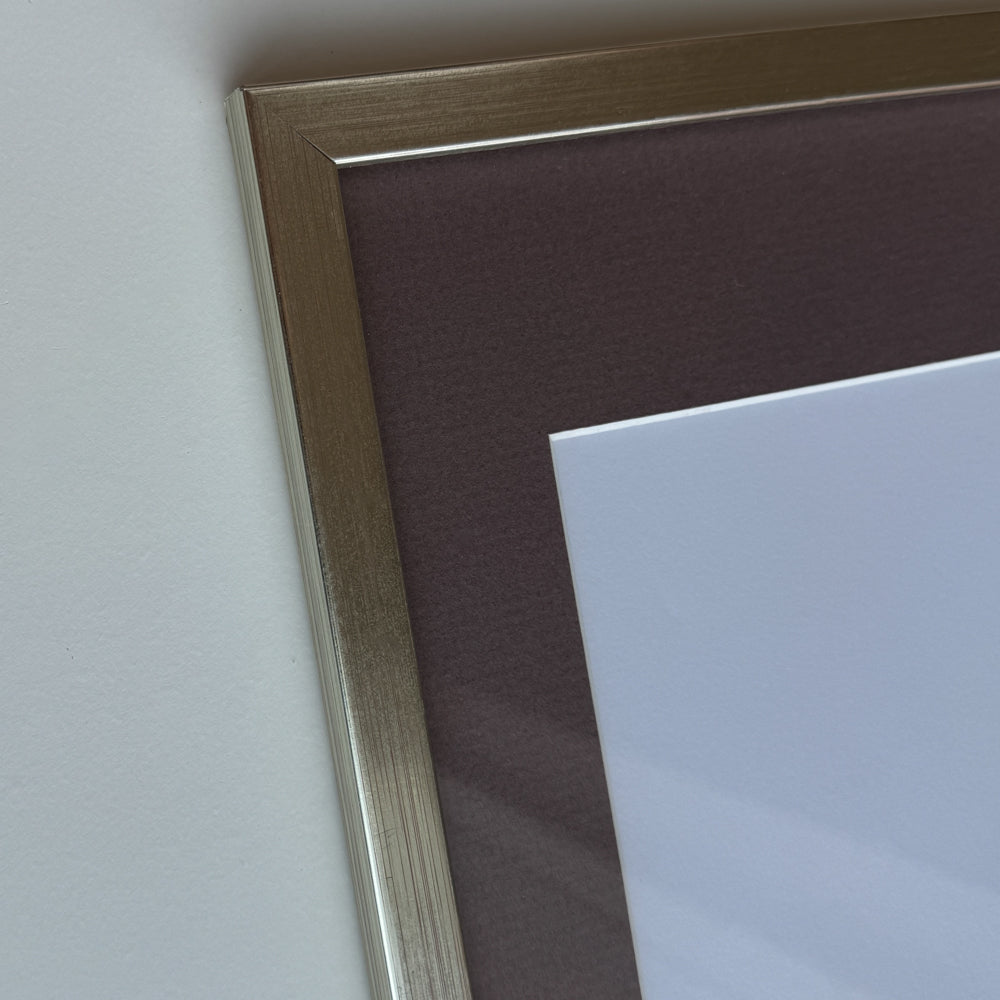 Silver wooden frame - Narrow (13 mm)