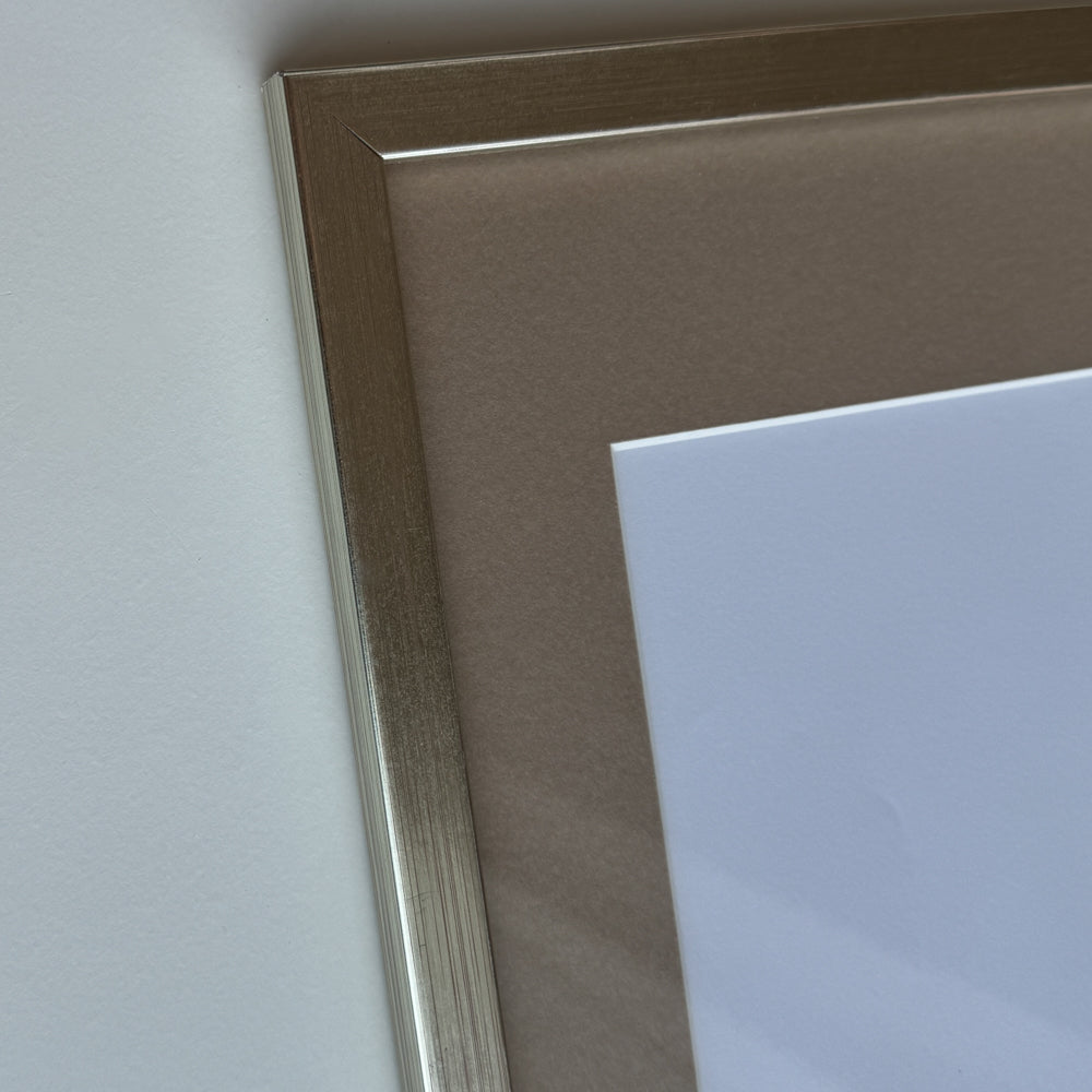 Silver wooden frame - Narrow (13 mm)