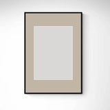 Black wooden frame - Narrow (10 mm) - Custom size
