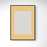 Black wooden frame - Narrow (10 mm) - Custom size