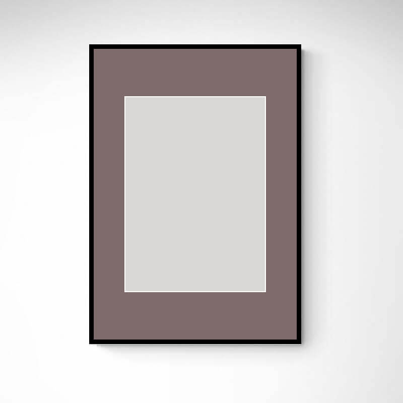 Black wooden frame - Narrow (10 mm) - Custom size