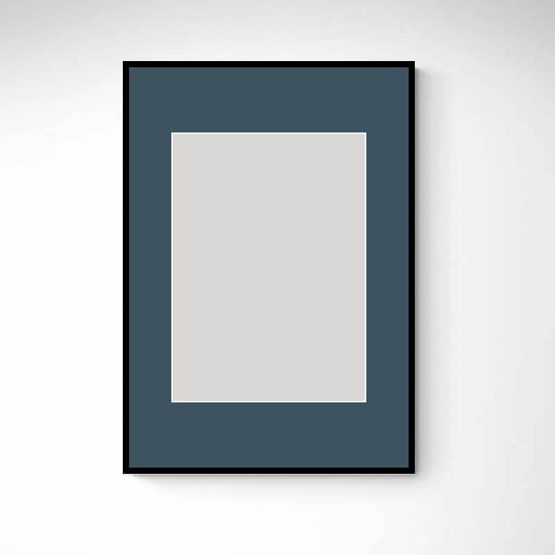 Black wooden frame - Narrow (10 mm) - Custom size