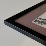 Black wooden frame - Narrow (15 mm) - 50×60 cm