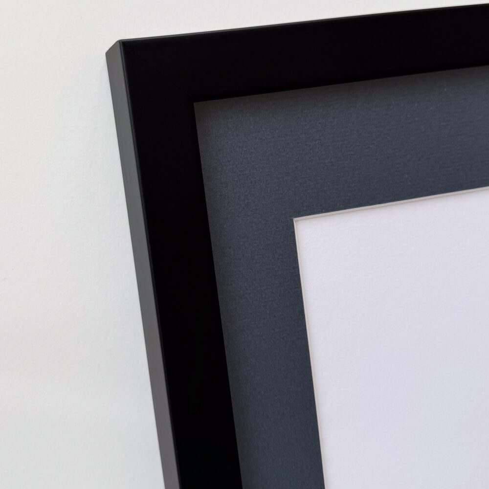 Black wooden frame - Wide (20 mm) - Custom Size