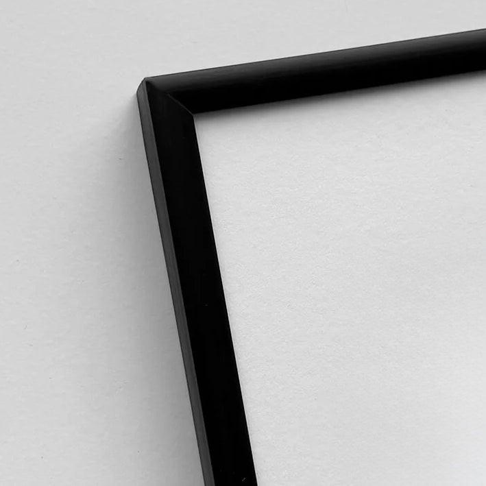 Black premium aluminum frame - Narrow (6 mm) - 70x100 cm