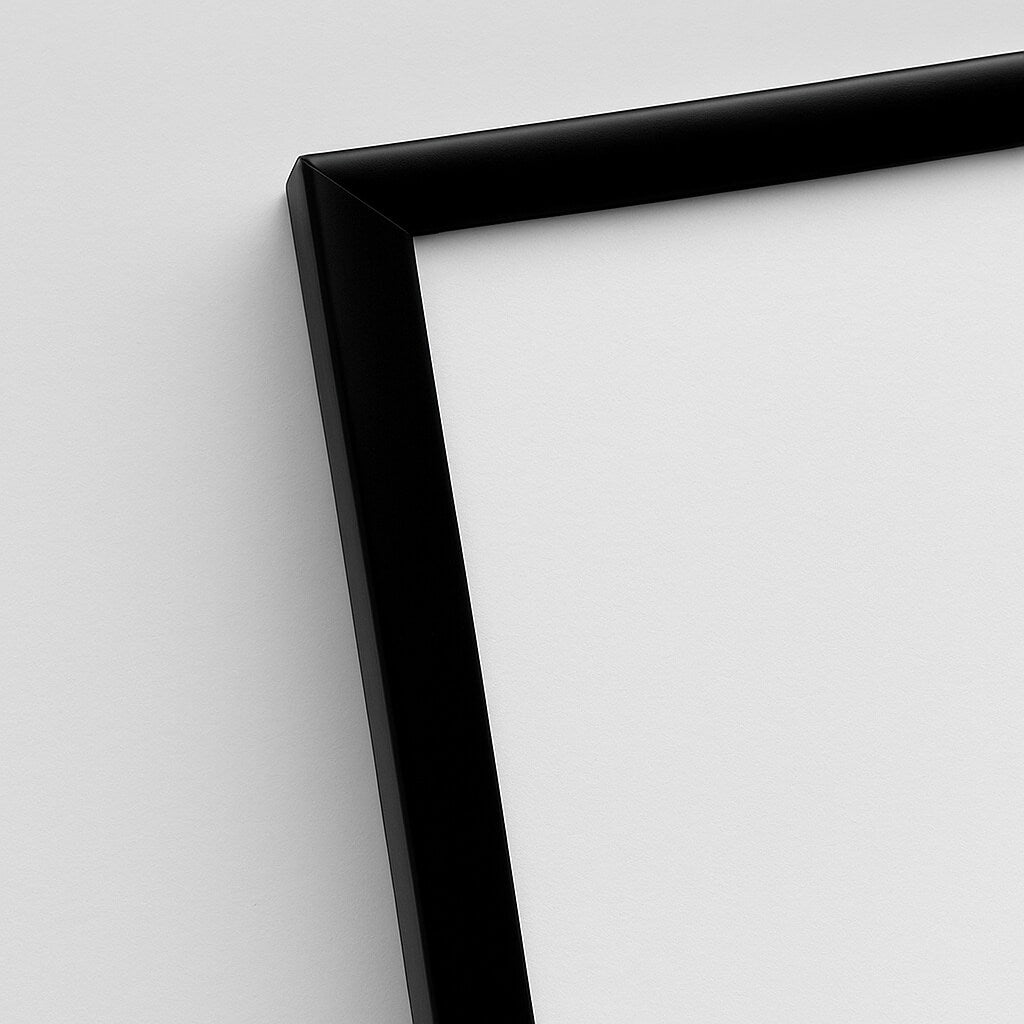 Black aluminum frame - Narrow (9 mm)