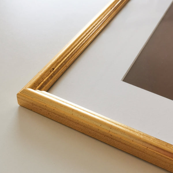 Vintage gold frame - Narrow (15 mm) - 30×30 cm