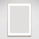 100x140 cm rammer i lyst træ - Passepartou til A0 plakater