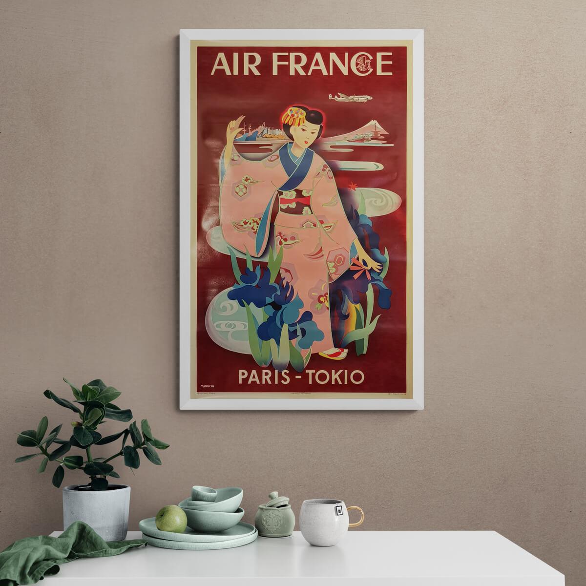 airfrance-paris-tokyo-original-vintage-poster