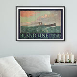 bland-line-gibraltar-vintage-plakat