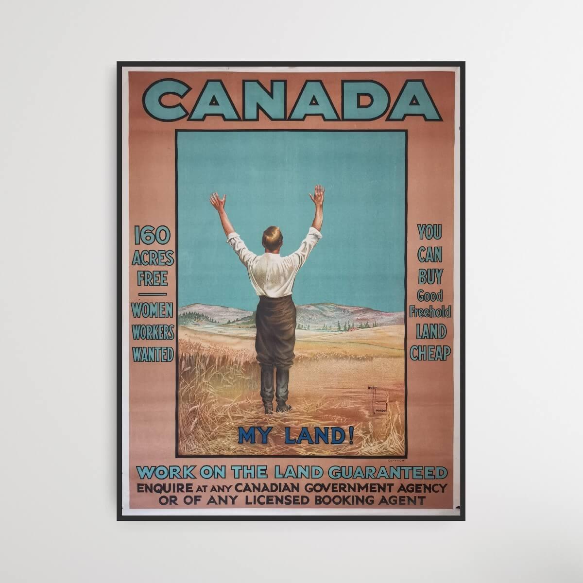 Canada - My Land | Original vintage lithograph | PlakatKunst