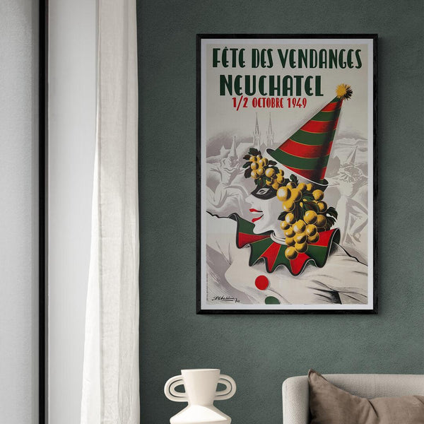 Fête des Vendanges Neuchatel plakat