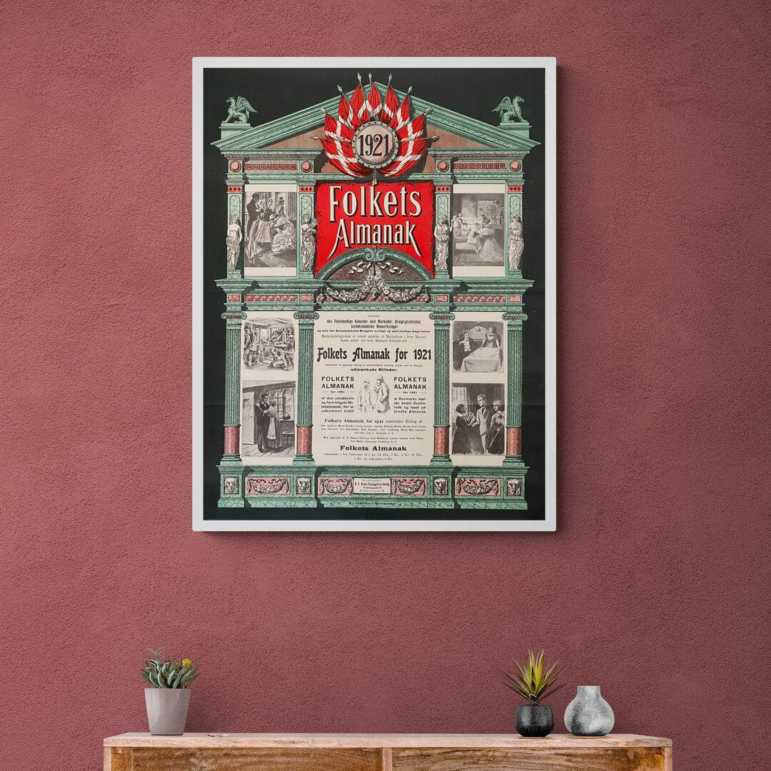 Folkets Almanak 1921 plakat