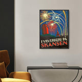 Fyrværkeri på Skansen plakat