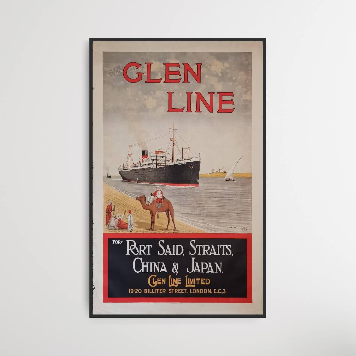 Glen Line - Port Said Straits - Kina & Japan