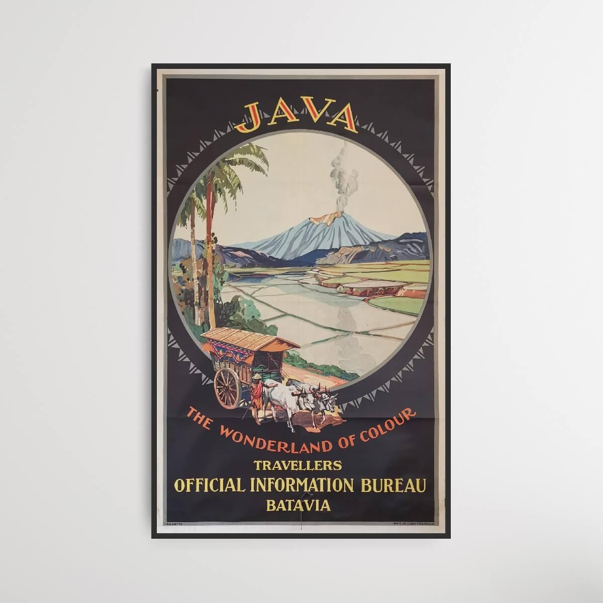 Java - The Wonderland of Colour | Vintage poster | PlakatKunst