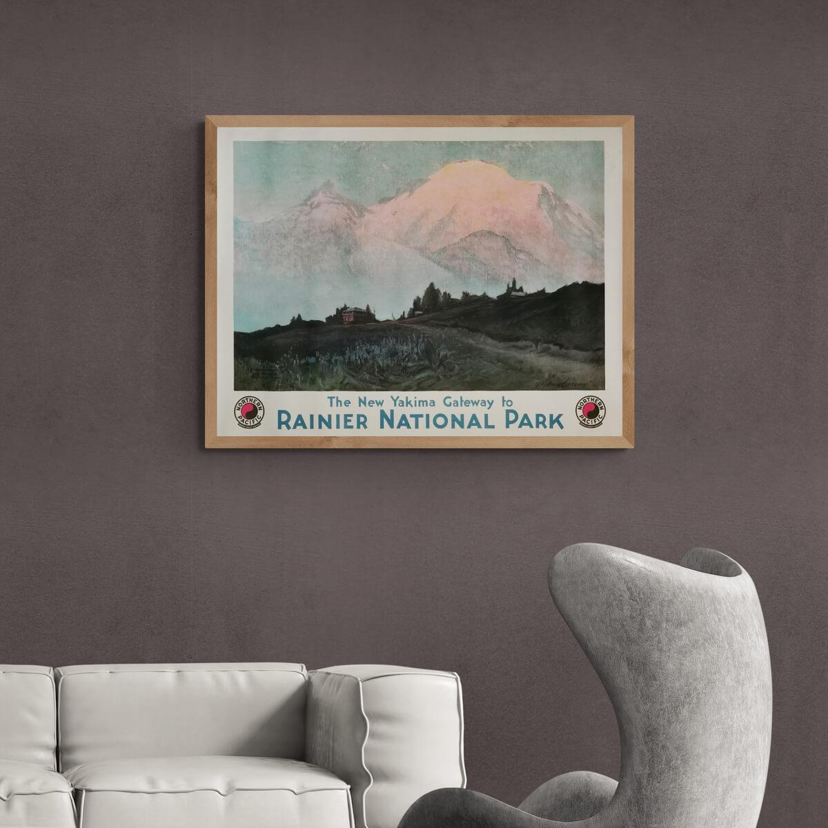 rainier-national-park-plakat