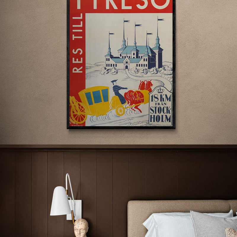 Res til Tyresö - 18 mk från Stockholm - plakat i rum