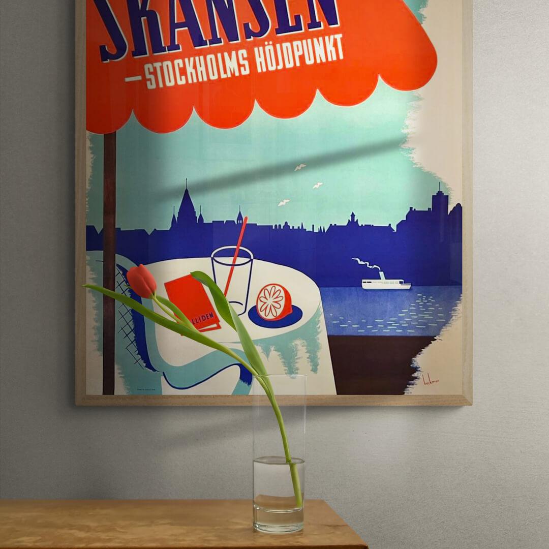 Skansen - Stockholms hojdpunkt plakat