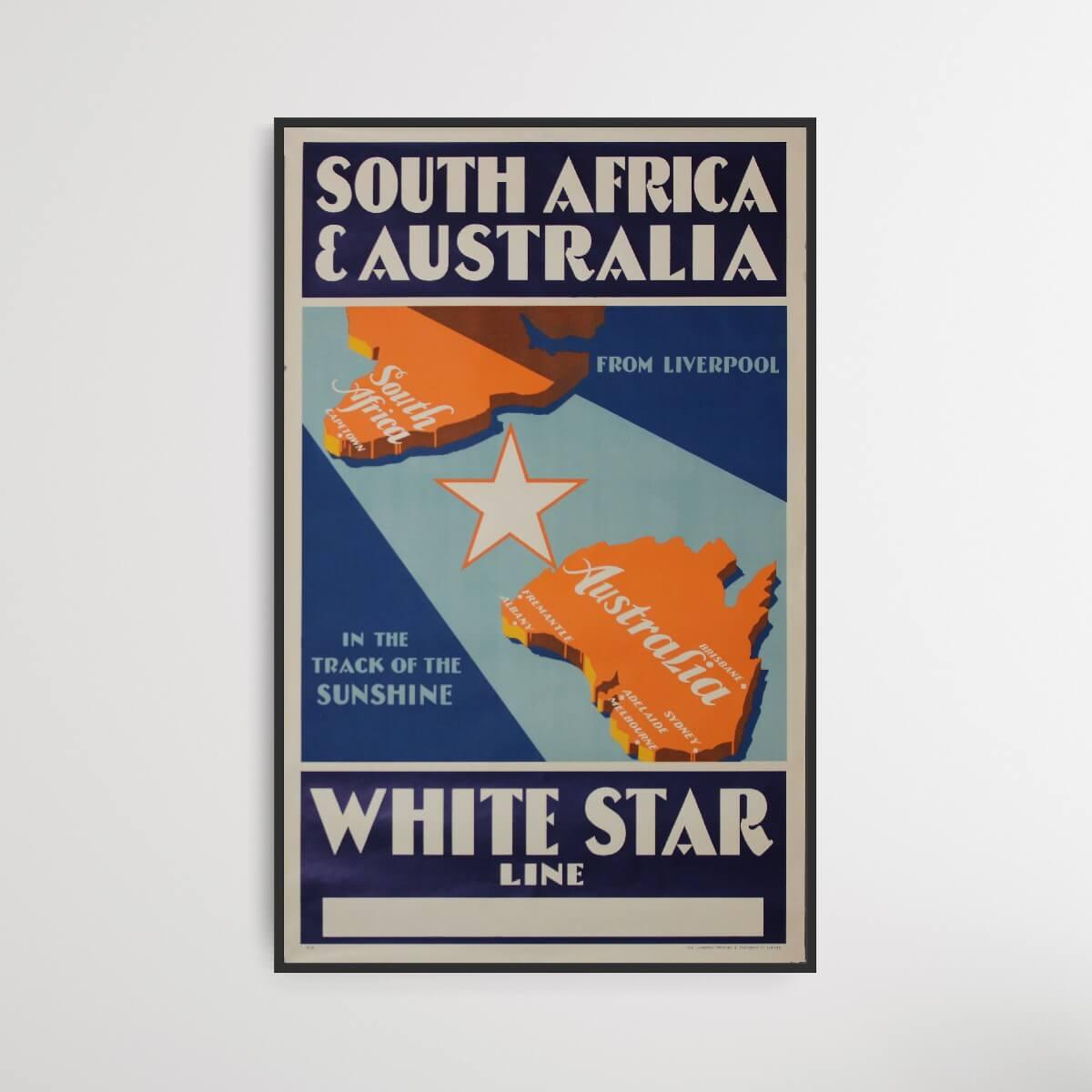 Liverpool-Sydafrika-Australien - White Star Line