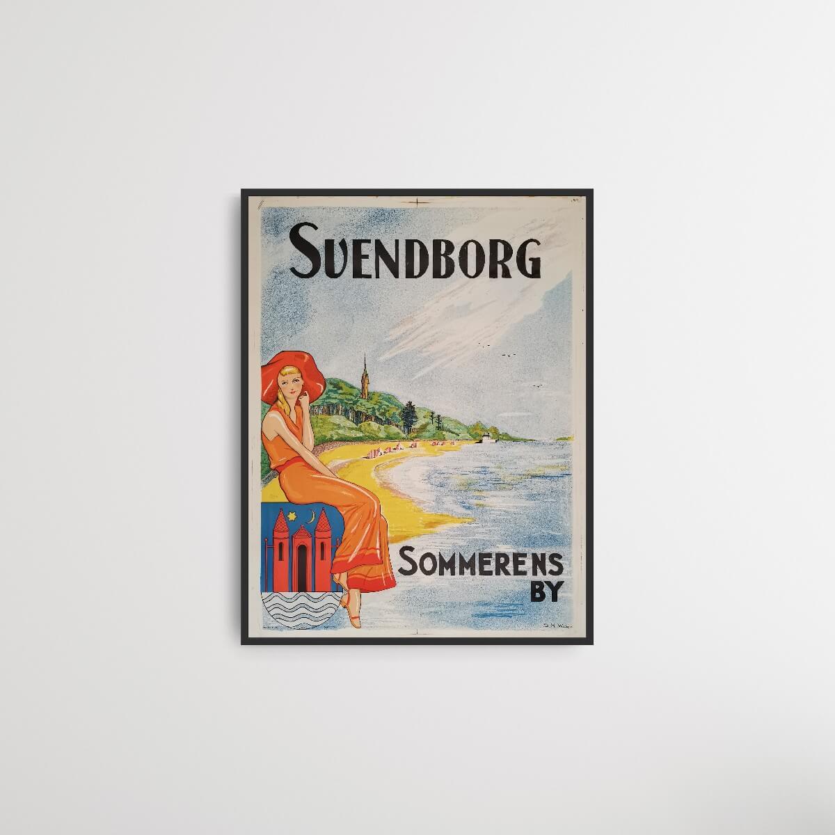 svenborg-sommerens-by-original-plakat