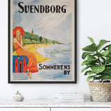 svenborg-sommerens-by-original-vintage-plakater