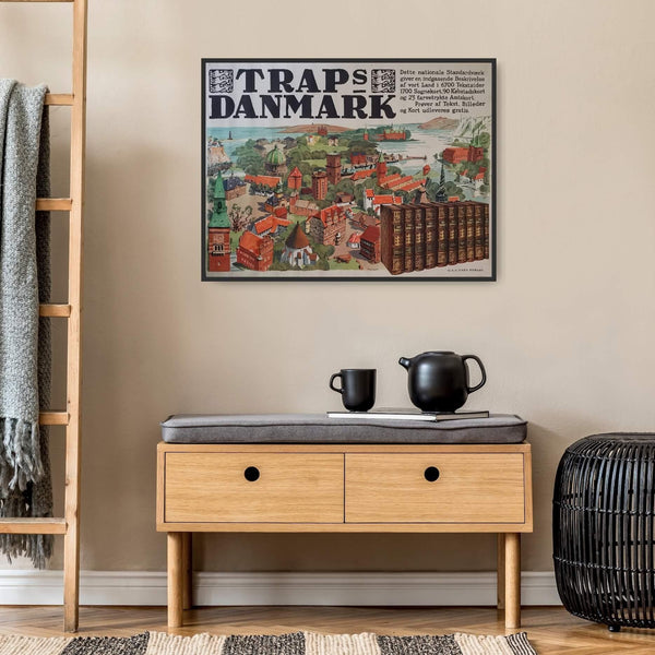 traps-danmark-original-vintage-plakat