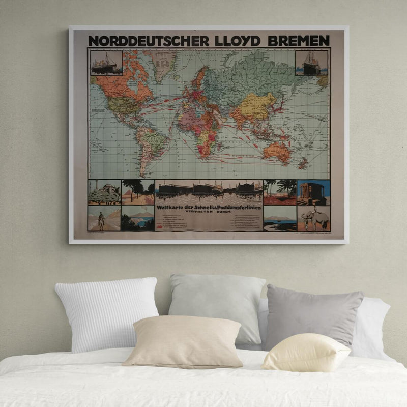tysk-verdenskort-plakat-poster